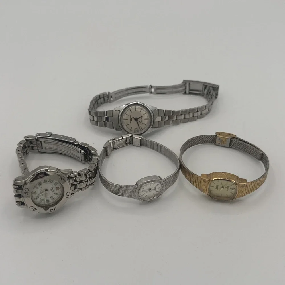 Benrus , Timex , Caravelle , Bundle Vintage Untested Lot Of 4 For Parts